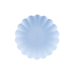 Solid Colour 23cm Reusable Plate Pastel Light Blue