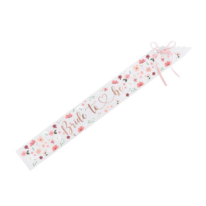 Floral Party Bride to Be Sash