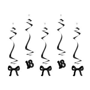 Elegant Milestone Swirls 18th