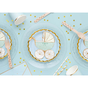 Gender Reveal Its A Boy Stroller Shaped Napkins