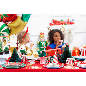 Classic Christmas Poinsettia Shaped Napkins