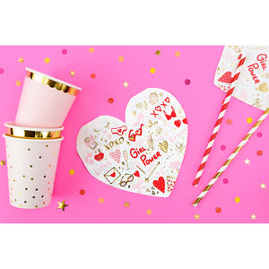 Valentines Day Heart Shaped Napkins