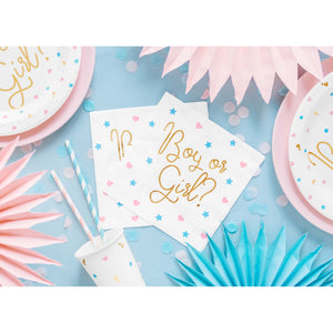 Gender Reveal Lunch Napkins