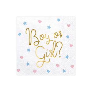 Gender Reveal Lunch Napkins