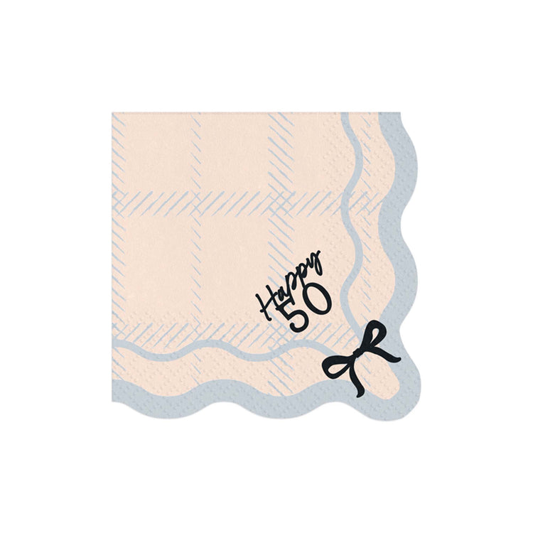 Elegant Milestone 50th Napkins
