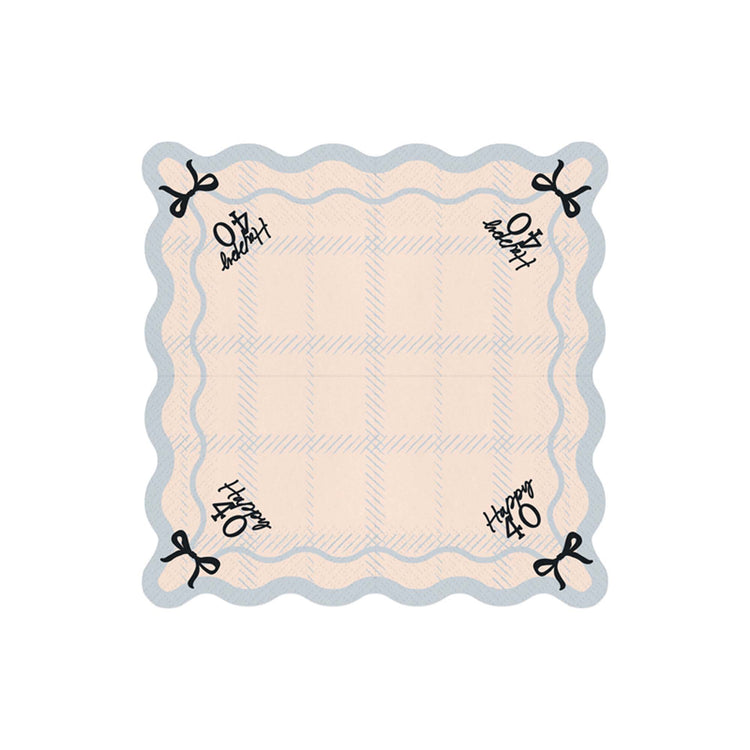 Elegant Milestone 40th Napkins