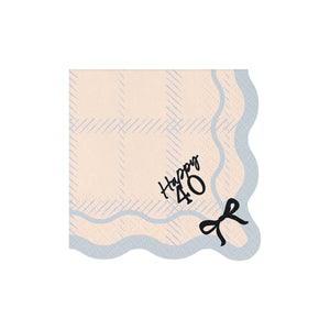 Elegant Milestone 40th Napkins