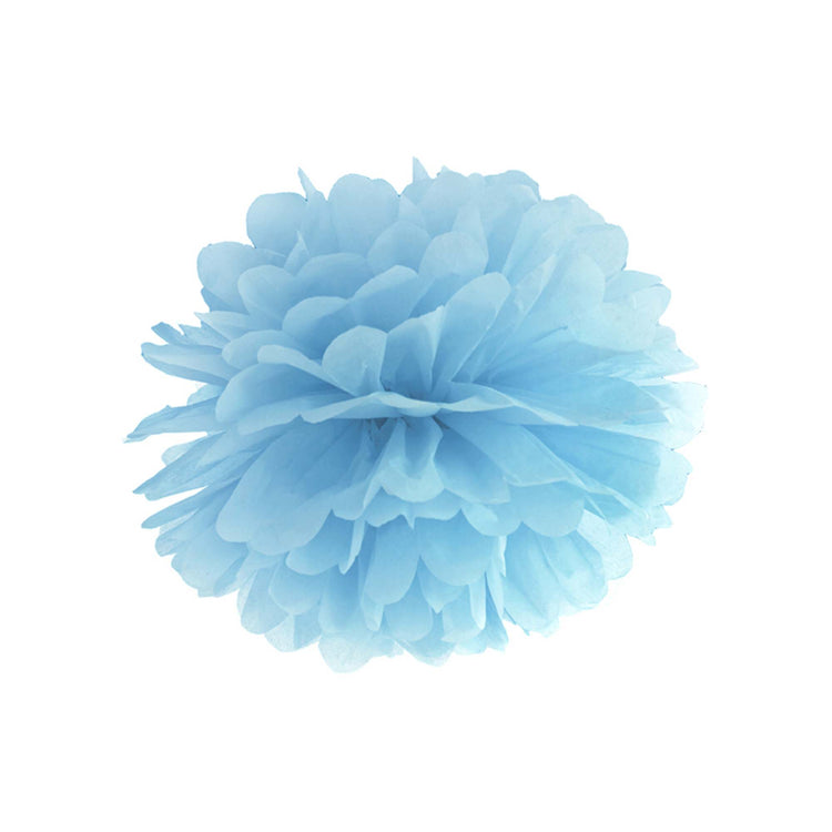 Tissue Pom Pom 35cm Blue