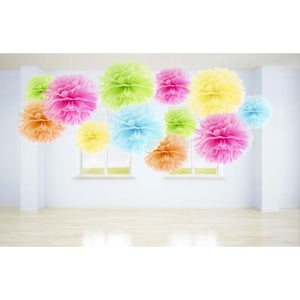 Tissue Pom Pom 35cm Bright Pink