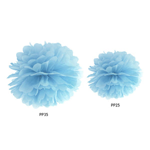 Tissue Pom Pom Paper Hanging Decoration Misty Blue