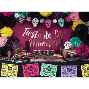 Tissue Pom Pom Paper Hanging Decoration Yellow