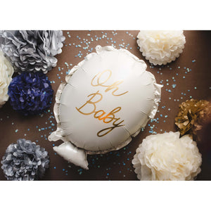 Tissue Pom Pom Paper Hanging Decoration Navy