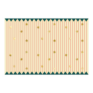 Circus Paper Table Cover Thin Stripes