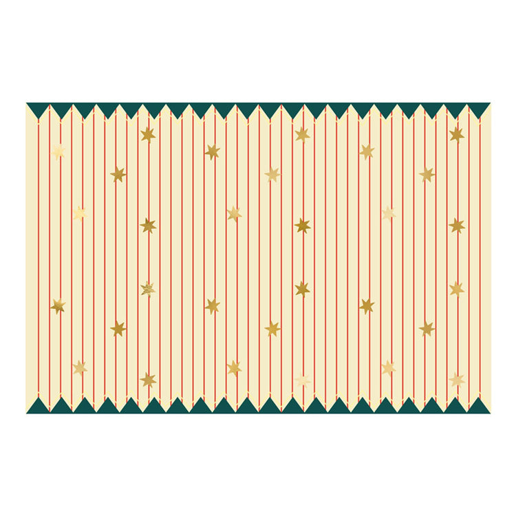 Circus Paper Table Cover Thin Stripes