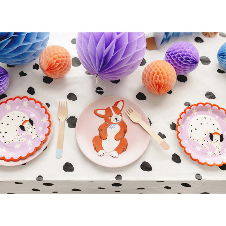 Dog Party Dalmatian Paper Tablecover