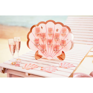 Beach Party Glass Stickers Bride & Bridesmaid