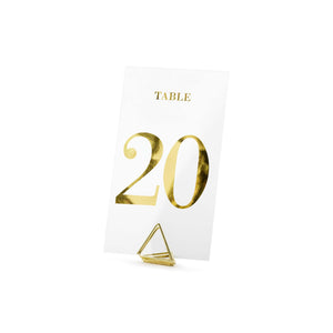 Classic Wedding Clear Table Numbers