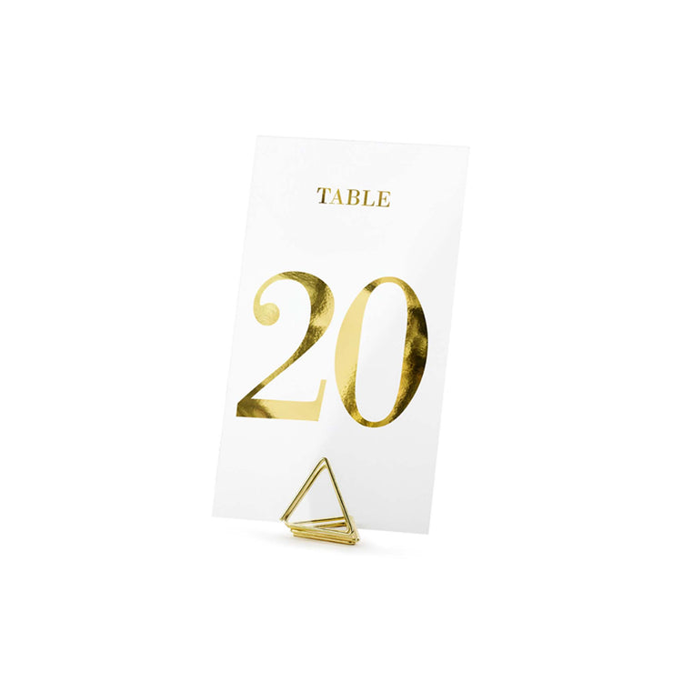Classic Wedding Clear Table Numbers