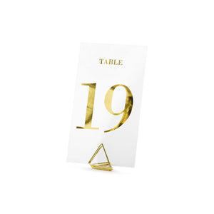 Classic Wedding Clear Table Numbers