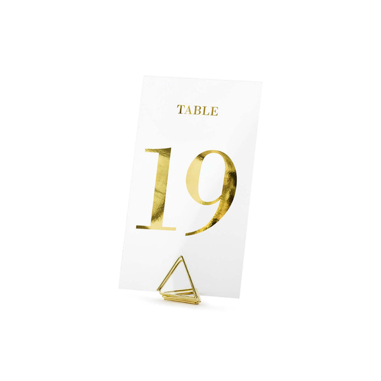 Classic Wedding Clear Table Numbers