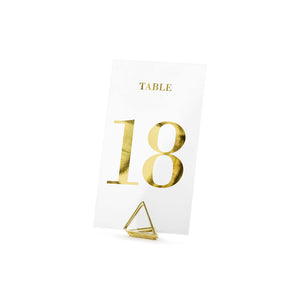 Classic Wedding Clear Table Numbers