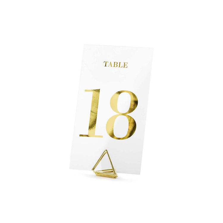 Classic Wedding Clear Table Numbers