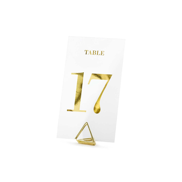 Classic Wedding Clear Table Numbers