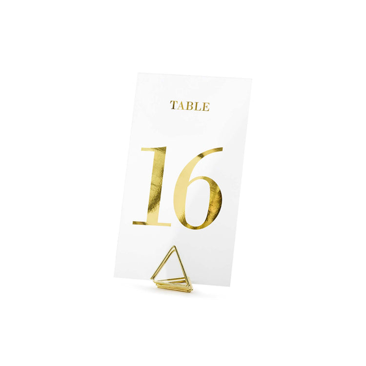 Classic Wedding Clear Table Numbers