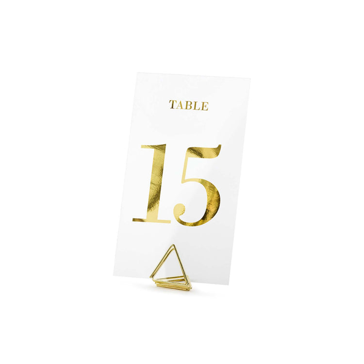Classic Wedding Clear Table Numbers