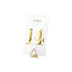 Classic Wedding Clear Table Numbers
