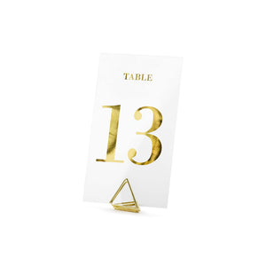 Classic Wedding Clear Table Numbers