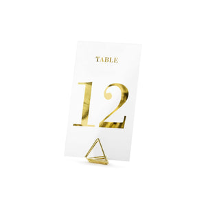 Classic Wedding Clear Table Numbers