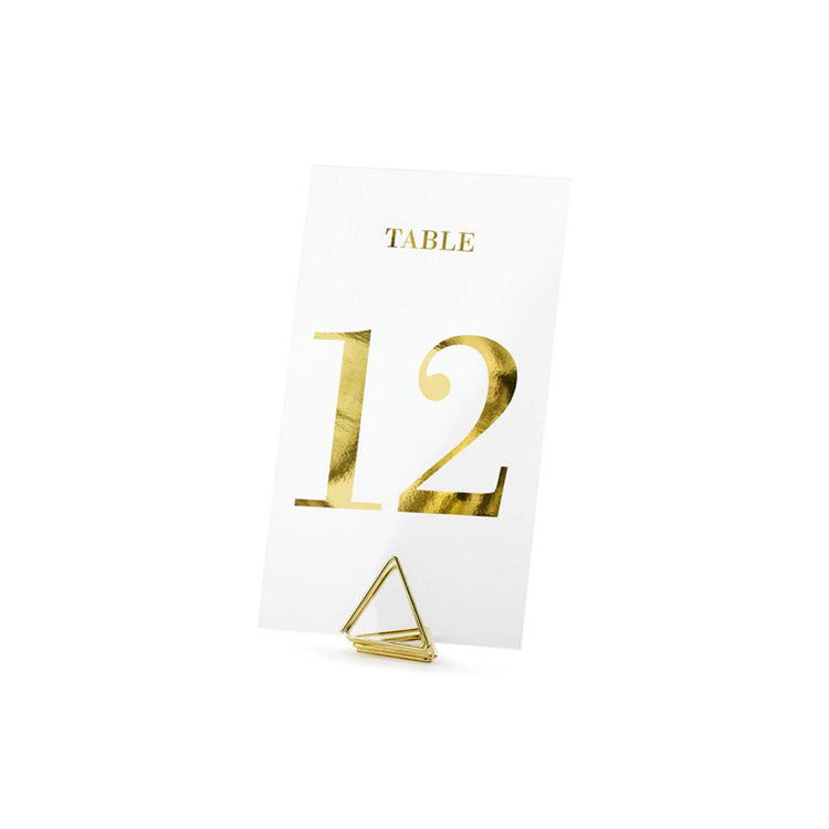 Classic Wedding Clear Table Numbers