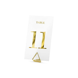 Classic Wedding Clear Table Numbers
