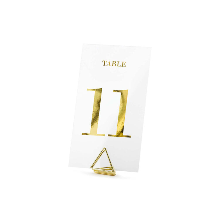 Classic Wedding Clear Table Numbers