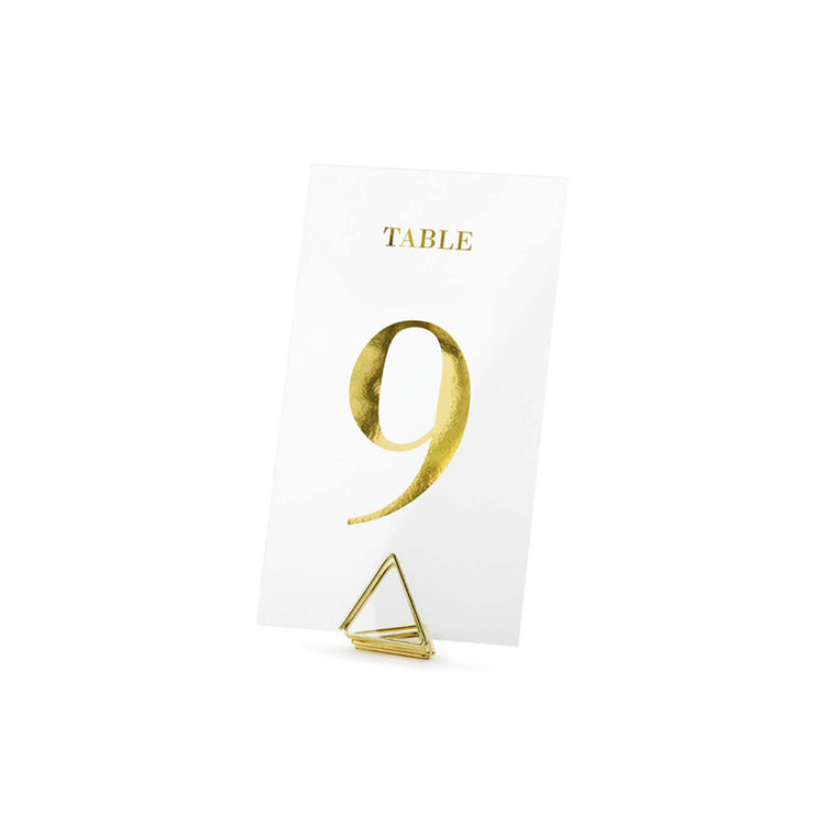 Classic Wedding Clear Table Numbers