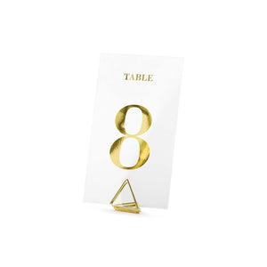 Classic Wedding Clear Table Numbers