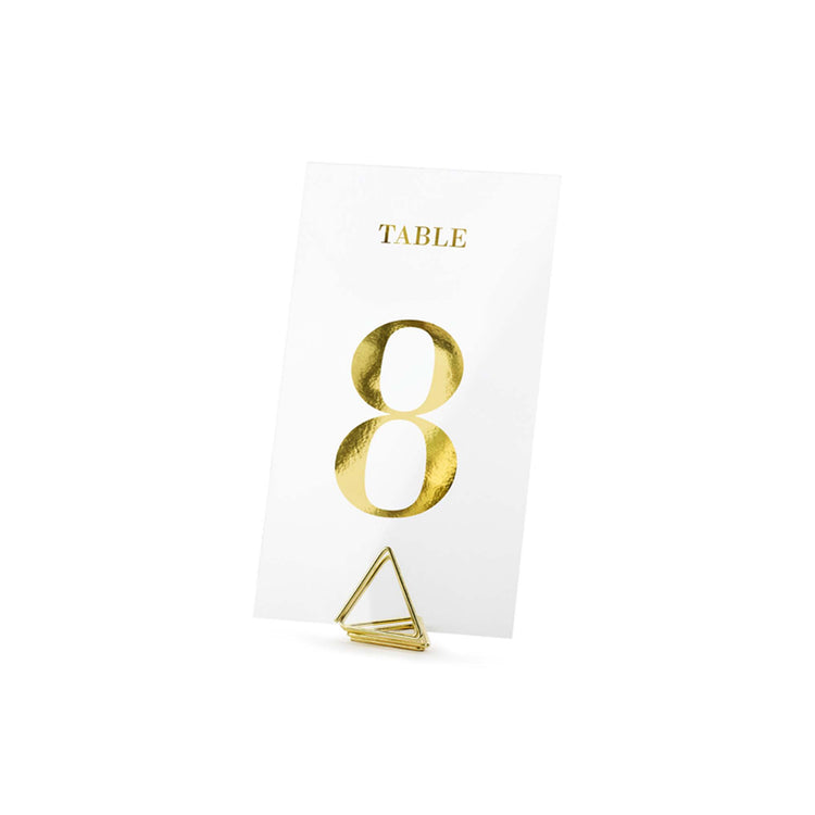Classic Wedding Clear Table Numbers