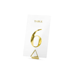 Classic Wedding Clear Table Numbers