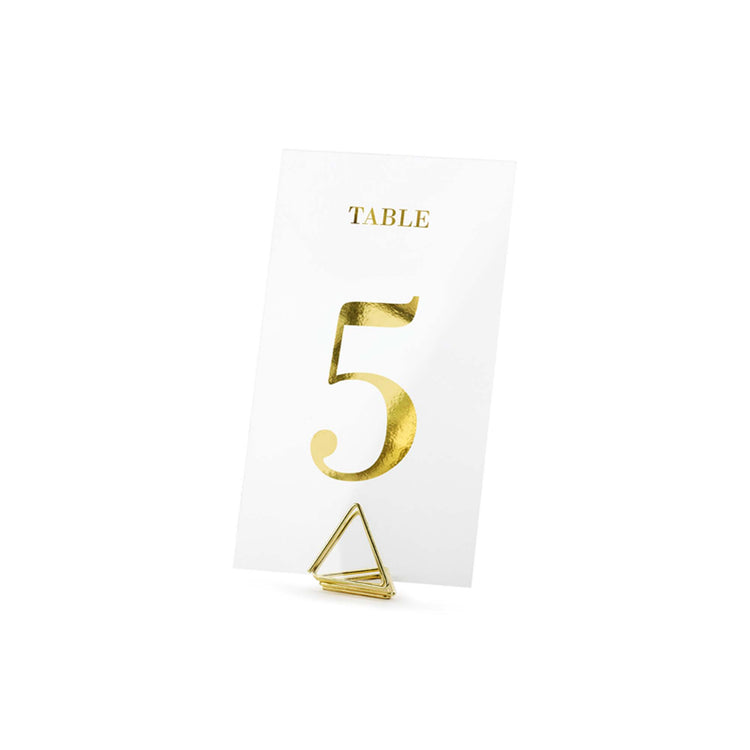 Classic Wedding Clear Table Numbers