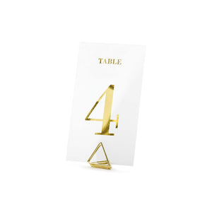 Classic Wedding Clear Table Numbers