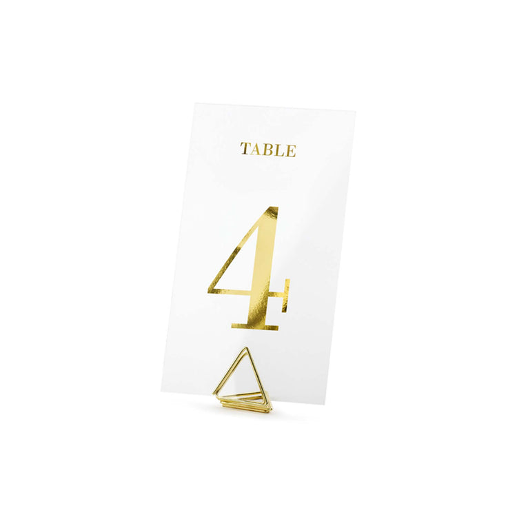 Classic Wedding Clear Table Numbers
