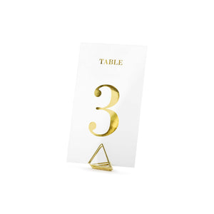 Classic Wedding Clear Table Numbers