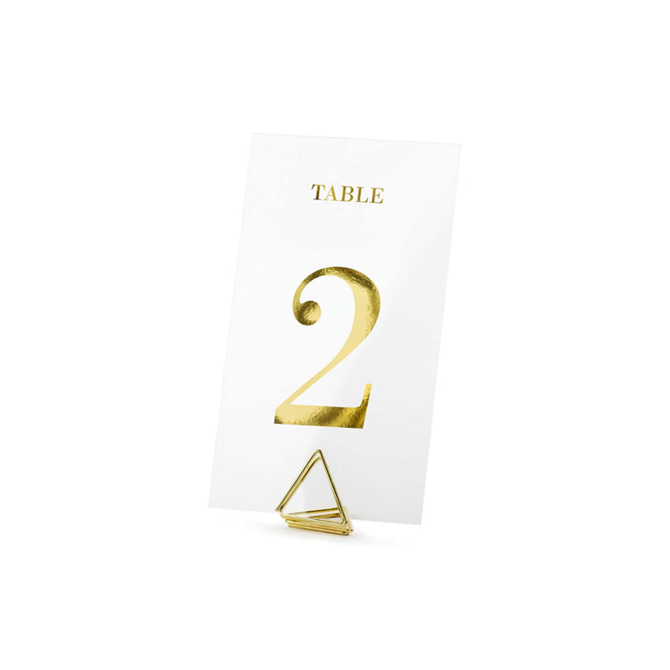 Classic Wedding Clear Table Numbers