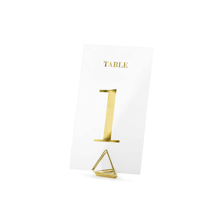 Classic Wedding Clear Table Numbers