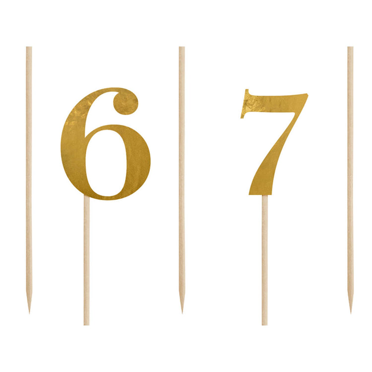 Classic Wedding Paper Table Numbers