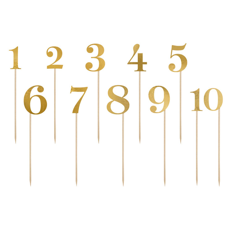 Classic Wedding Paper Table Numbers