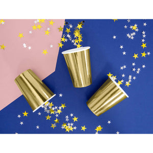 Gold Foil 220ml Paper Cups