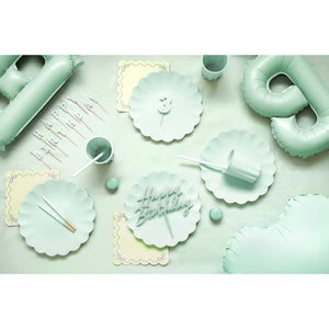 Solid Colour 220ml Paper Cups Pastel Sage