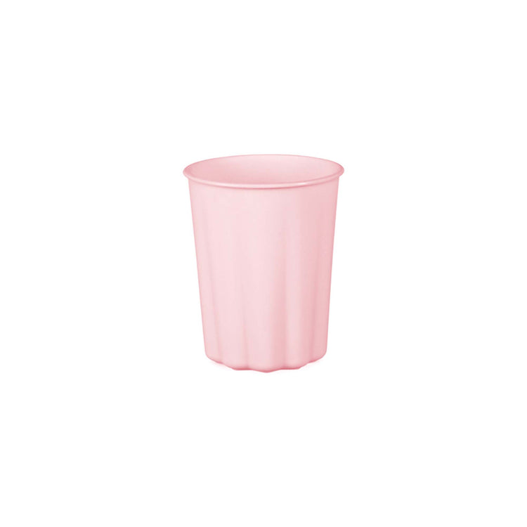 Solid Colour 220ml Paper Cups Pastel Pink